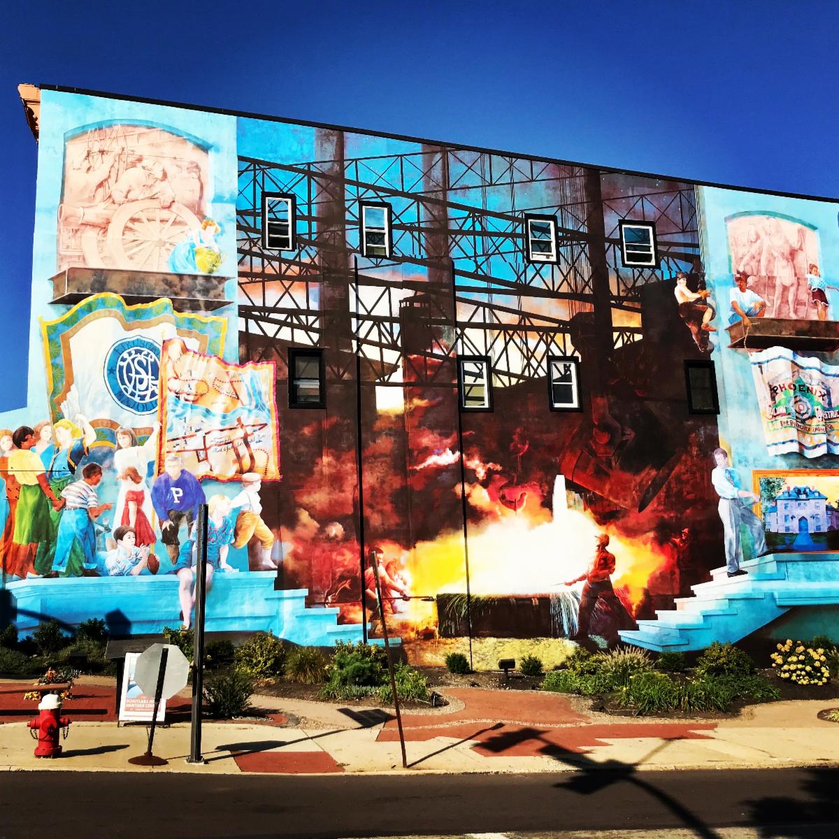 Ben Volta - Mural Provisions Installation, Phoenixville, PA – inkAID