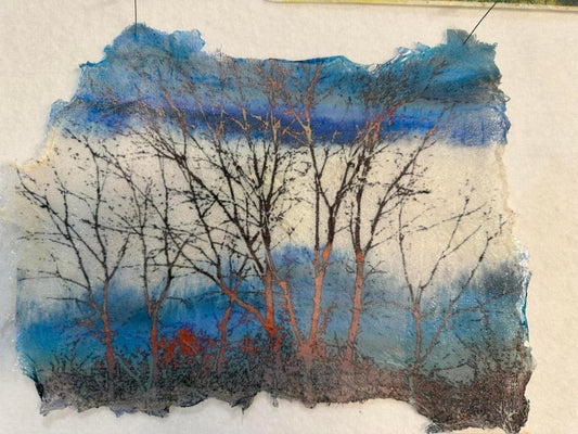 Jackie Nixon-Fulton - Direct print on Cheescloth