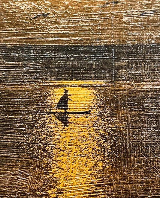 A Beautiful Inkjet Print On Etching Paper With Gold Leaf!