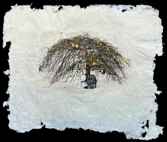 "Ode To A Cemetery" inkAID image transfers on paper