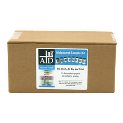nkAID Iridescent Sample Set contains 4 ounces each of Iridescent Pearl, Silver, Gold, Blue, Red, Bronze, Ultra Lilac, and Green inkjet receptive coating. Can be applied on anything that can go through your inkjet printer. Mix different colors to create a unique shade! 
